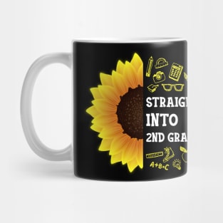 Straight into Second grade Back To School Sunflower Mug